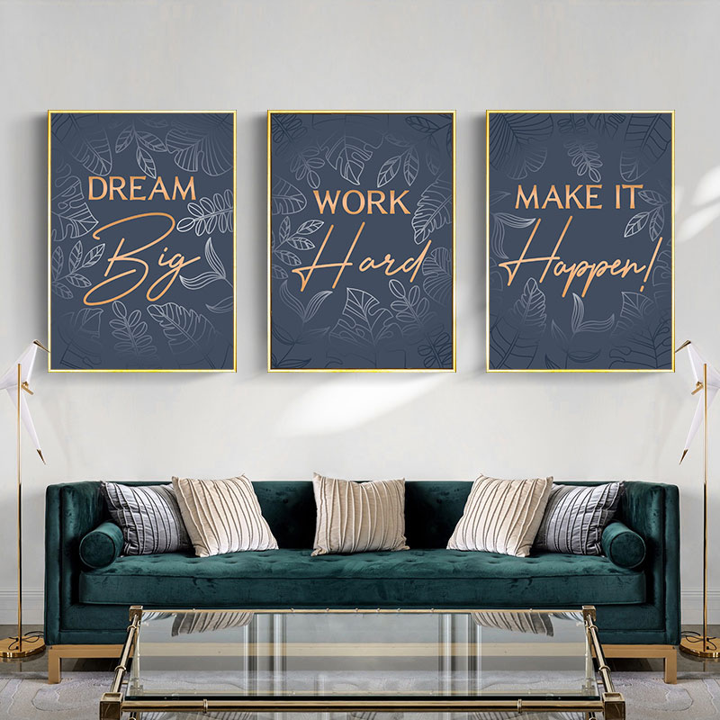 اقتباسات ملهمة حديثة قماش الفن - مراجعة Home Office Room Inspiration وسعره