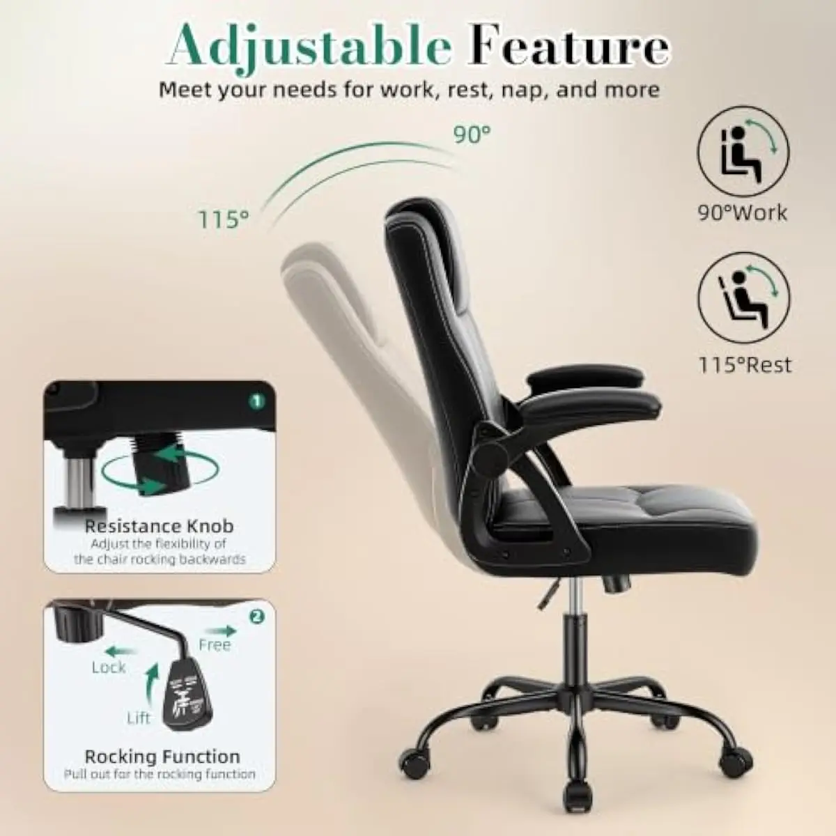 كرسي مكتب مريح بتصميم مريح للظ - مراجعة Ergonomic Office Chair وسعره