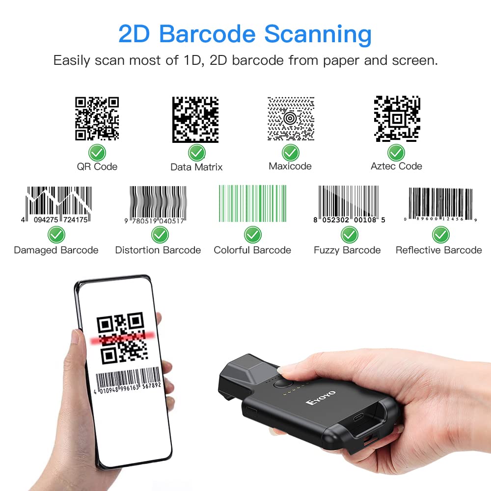 ماسح ضوئي محمول للباركود من إي - مراجعة Document Scanner Portable وسعره