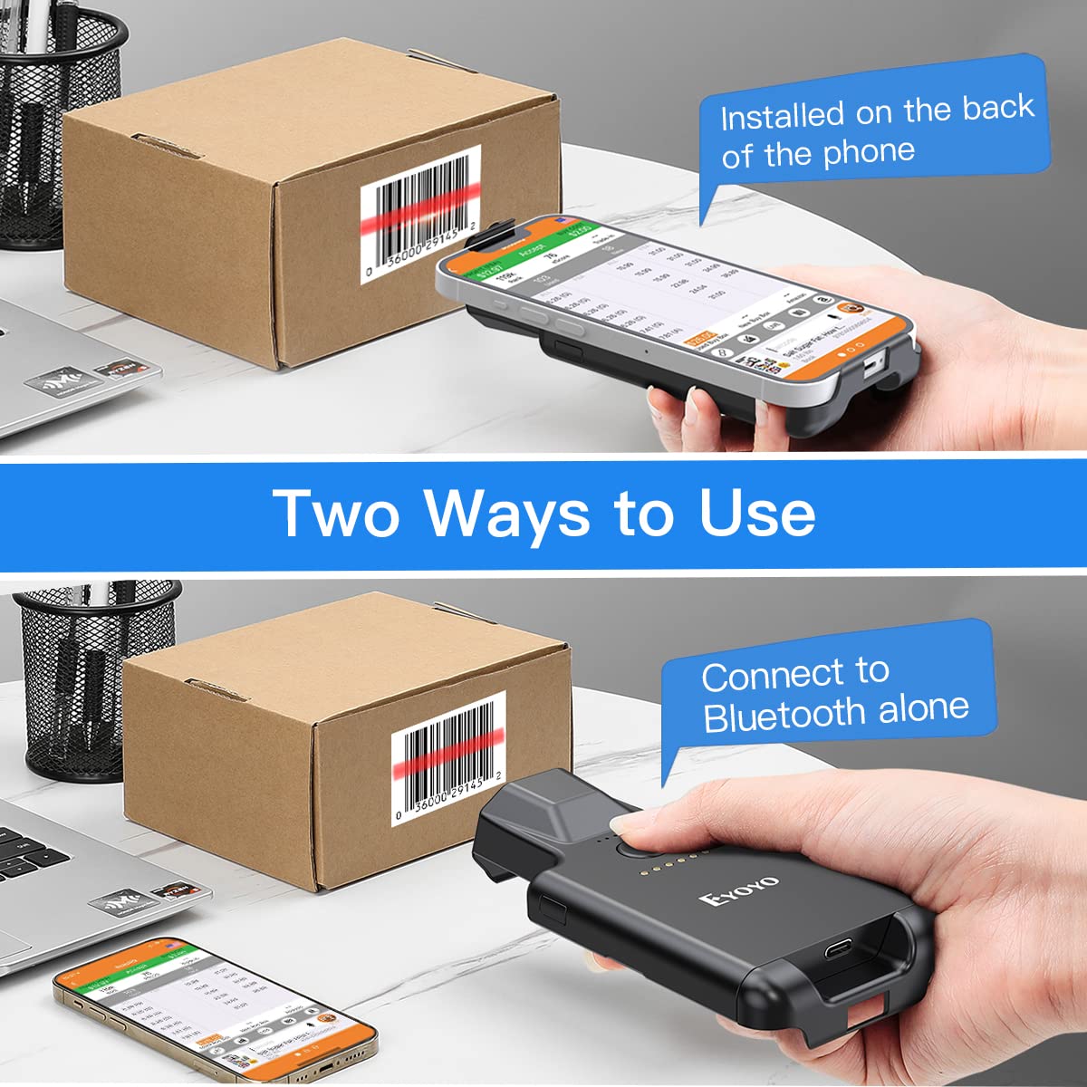 ماسح ضوئي محمول للباركود من إي - مراجعة Document Scanner Portable وسعره