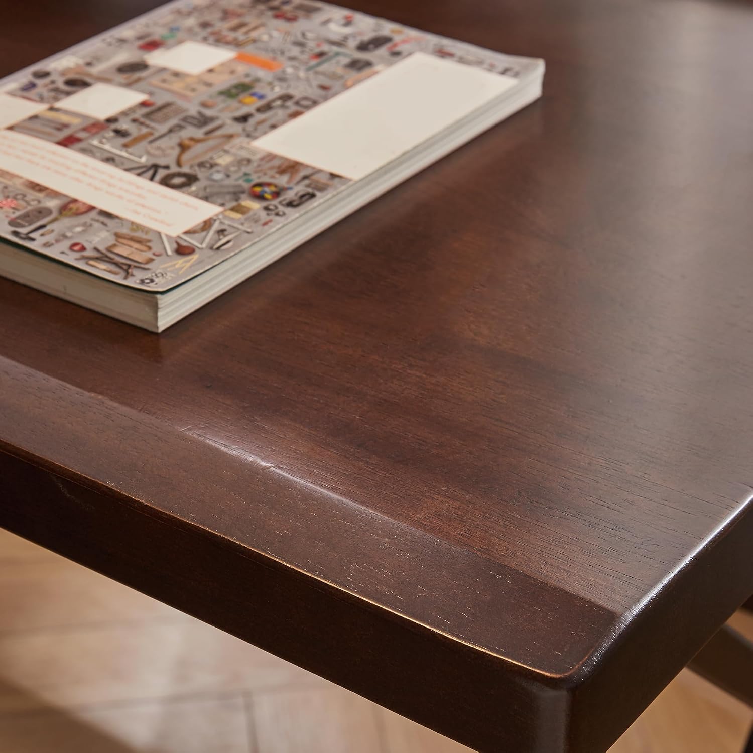 مكتب كمبيوتر من الخشب الطبيعي  - مراجعة Home Office Work Table وسعره