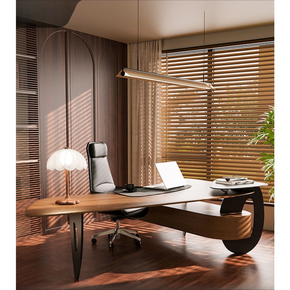 مكتب تنفيذي فاخر من خشب الصنوب - مراجعة Home Office Work Table وسعره