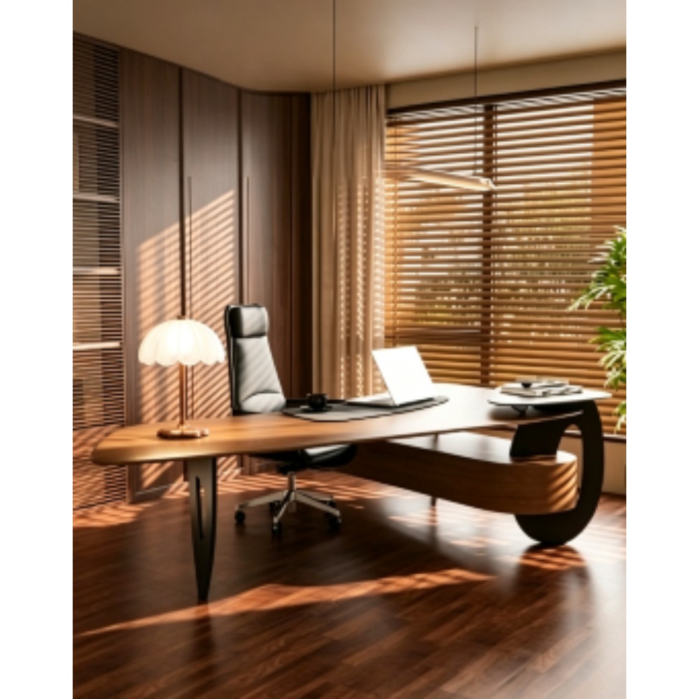 مكتب تنفيذي فاخر من خشب الصنوب - مراجعة Home Office Work Table وسعره