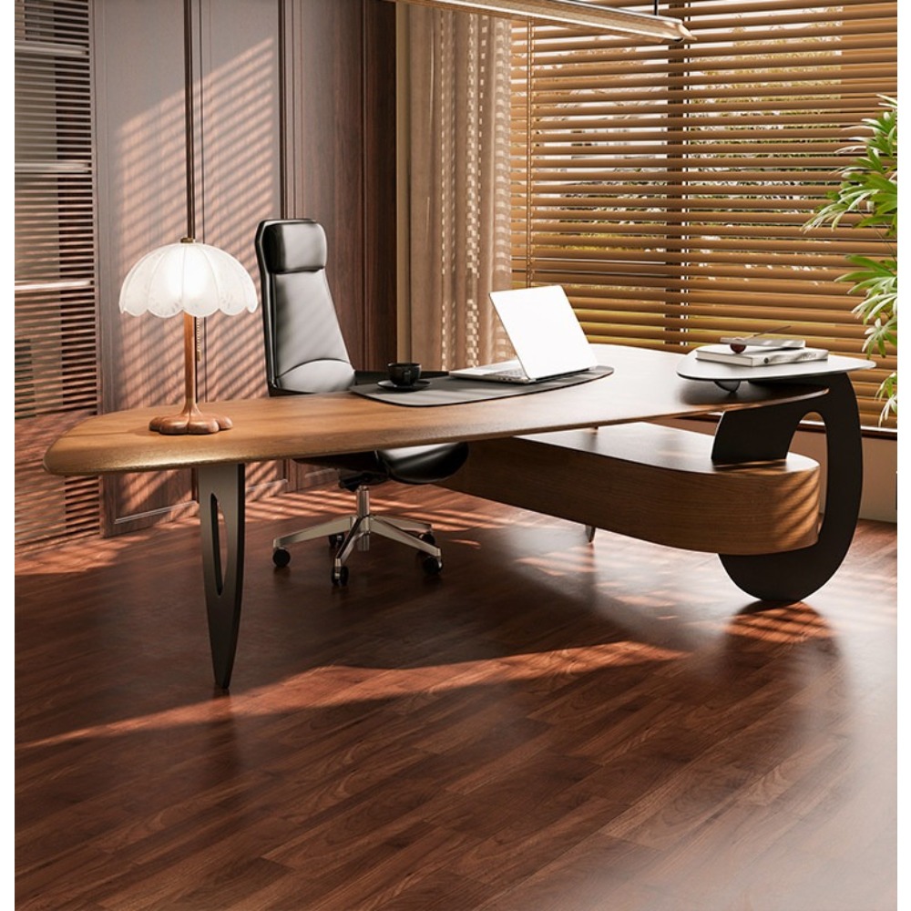 مكتب تنفيذي فاخر من خشب الصنوب - مراجعة Home Office Work Table وسعره